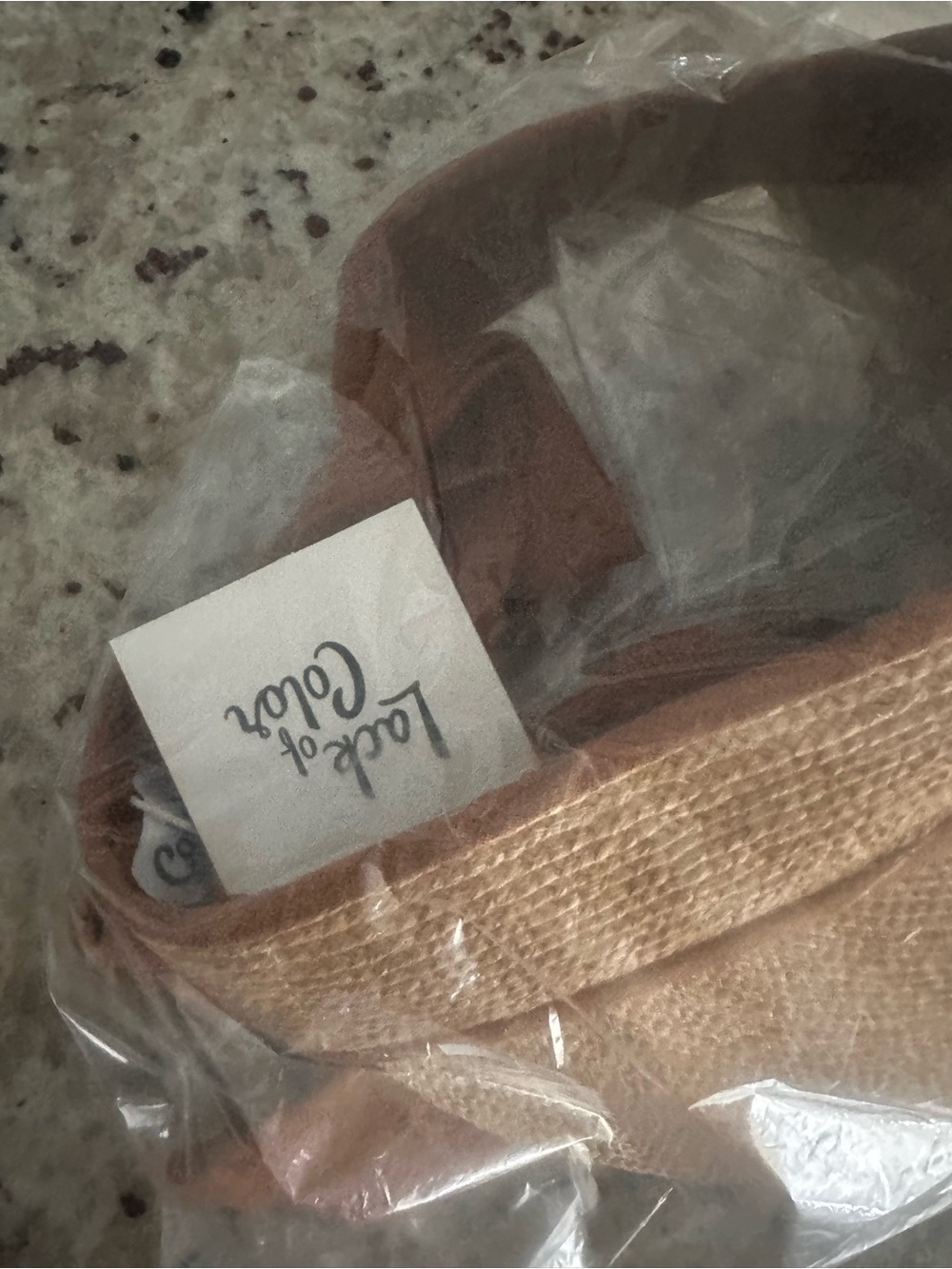 Lack Of Color Linen Visor in Natural And Cinnamon - Picture 5 of 6